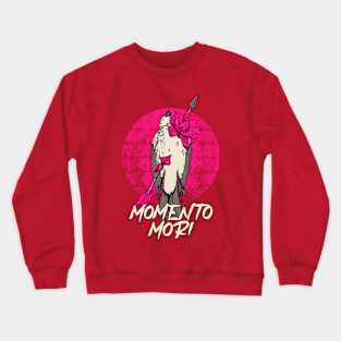 “Momento Mori” Dead Bird With Flowers And Arrow Crewneck Sweatshirt